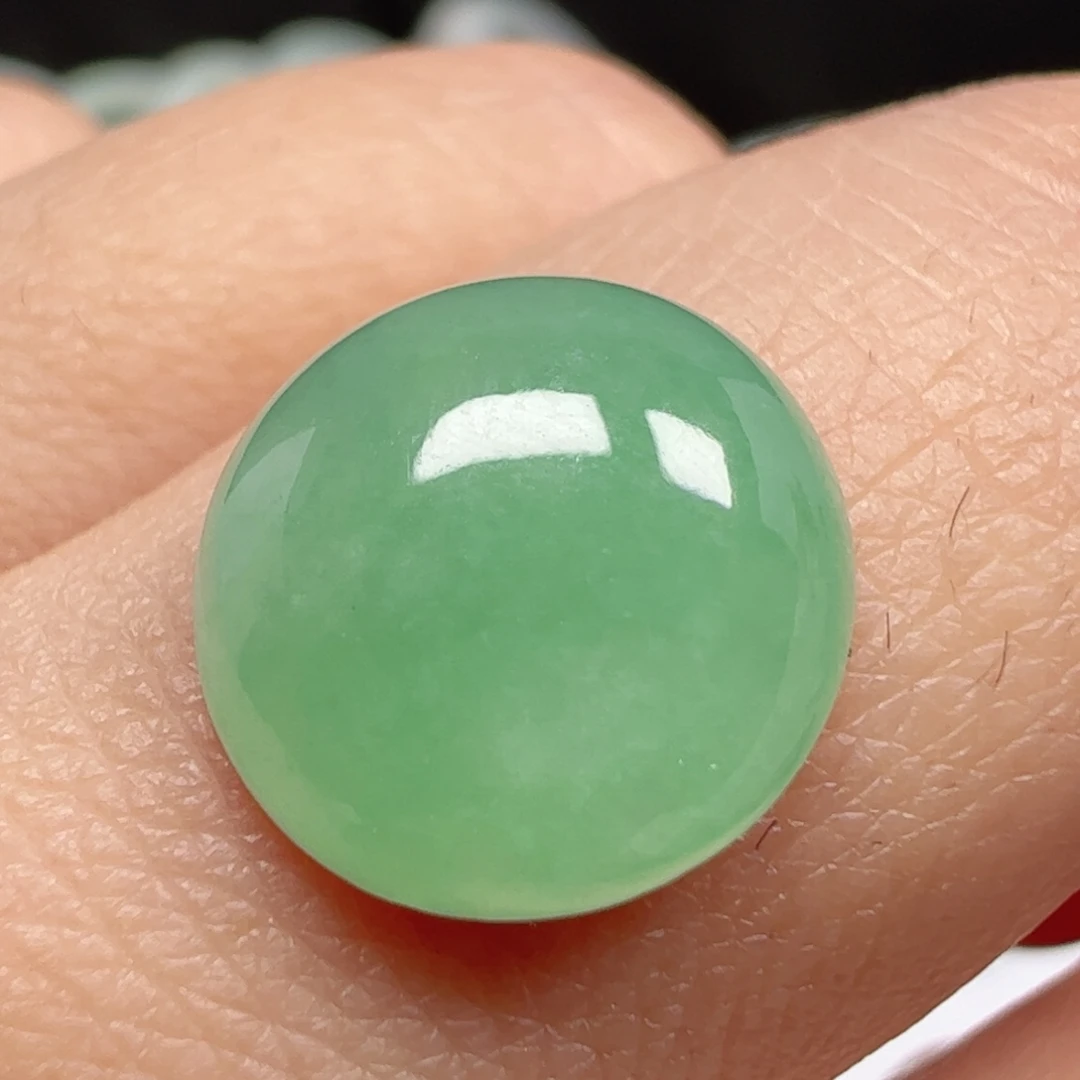 翡翠未镶嵌耳饰蛋面