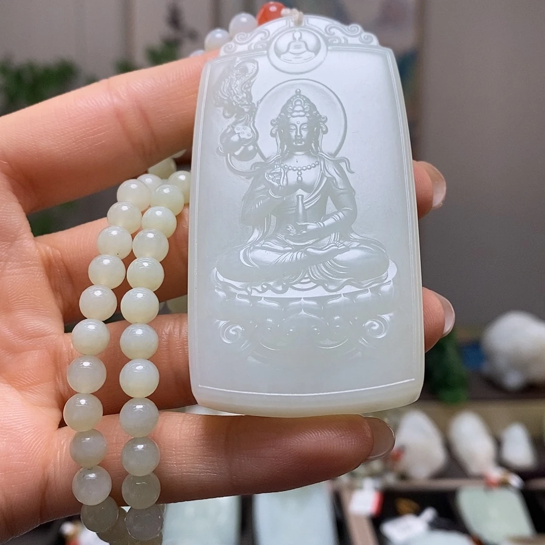 和田玉未镶嵌颈饰