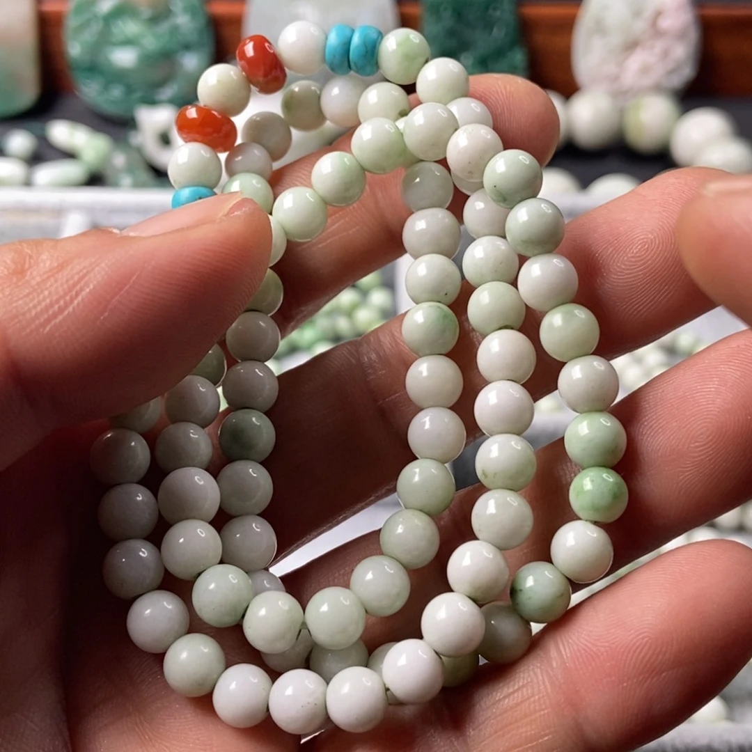 独山玉手链未镶嵌