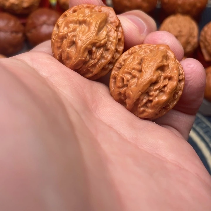 a***4把件文玩核桃龙脊