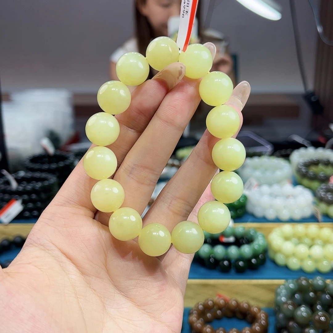 手串未镶嵌和田玉纯天然和田玉新疆若羌黄口k14