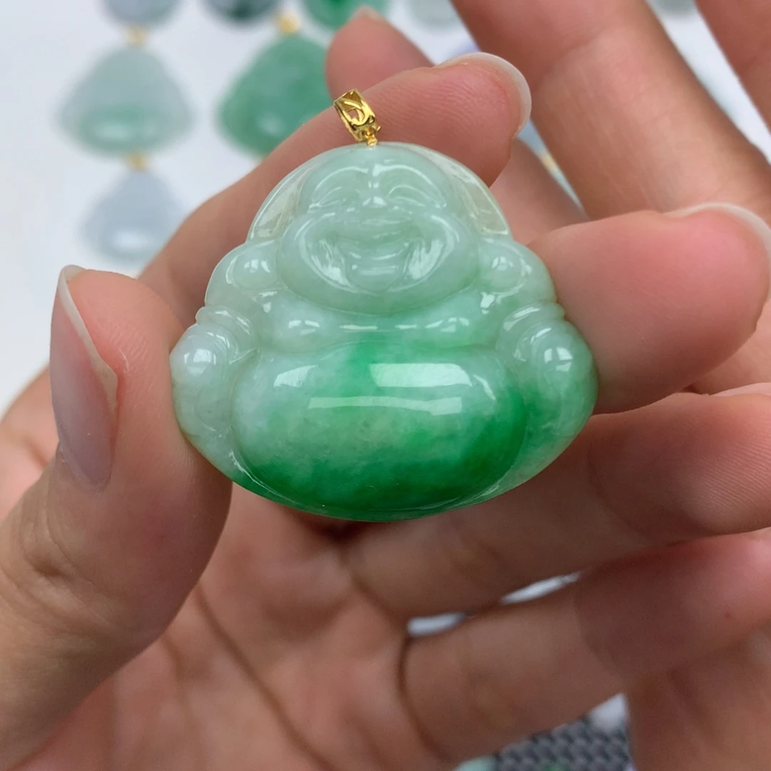 颈饰未镶嵌翡翠天然