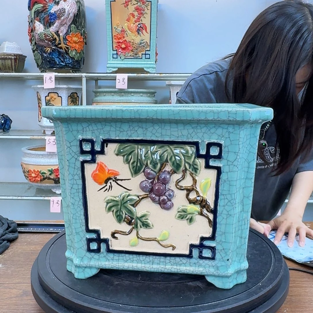 卓*叔石湾盆300陶瓷