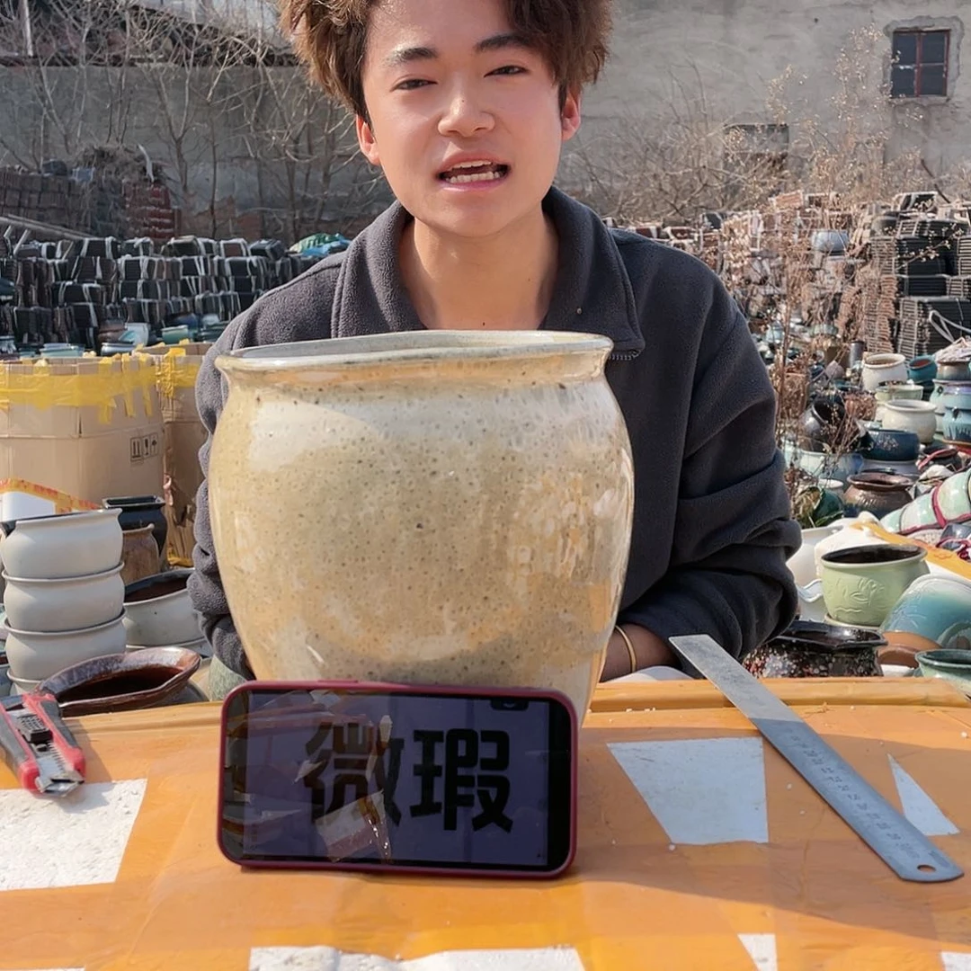 红陶宜兴紫砂花盆