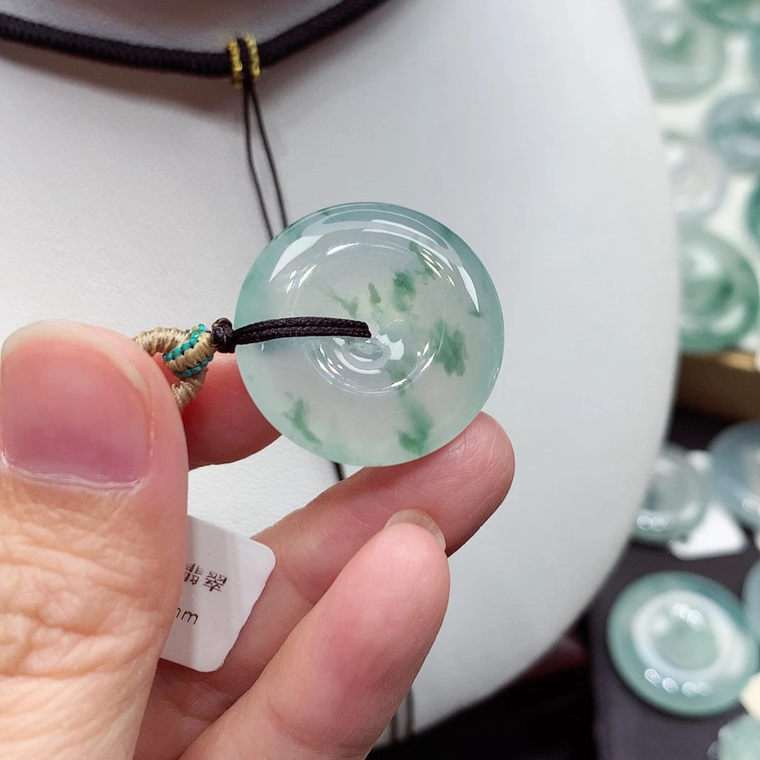 颈饰未镶嵌翡翠编号53，24/5.8