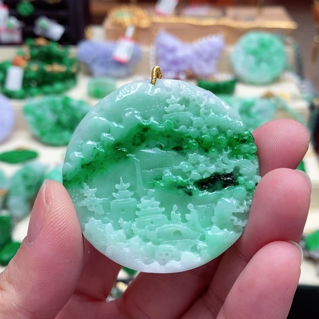 颈饰未镶嵌翡翠翡翠吊坠