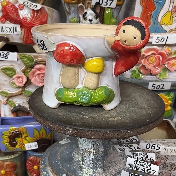 粗陶材质多肉花盆