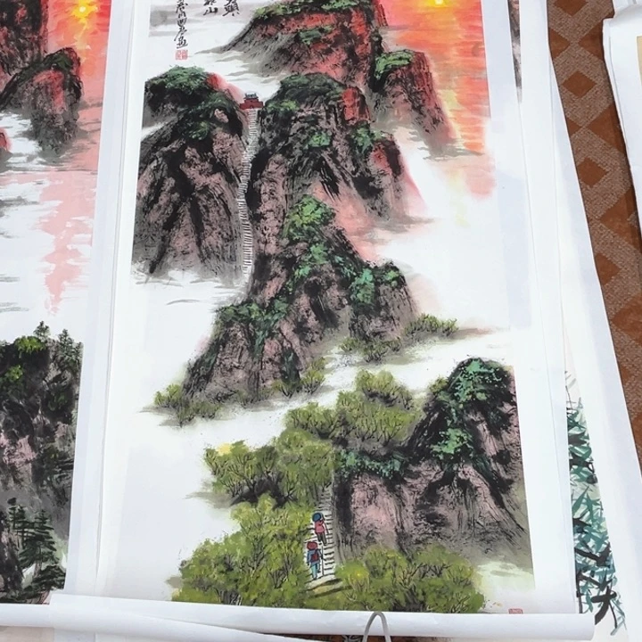 国画天****Q四尺纯手绘国画作品