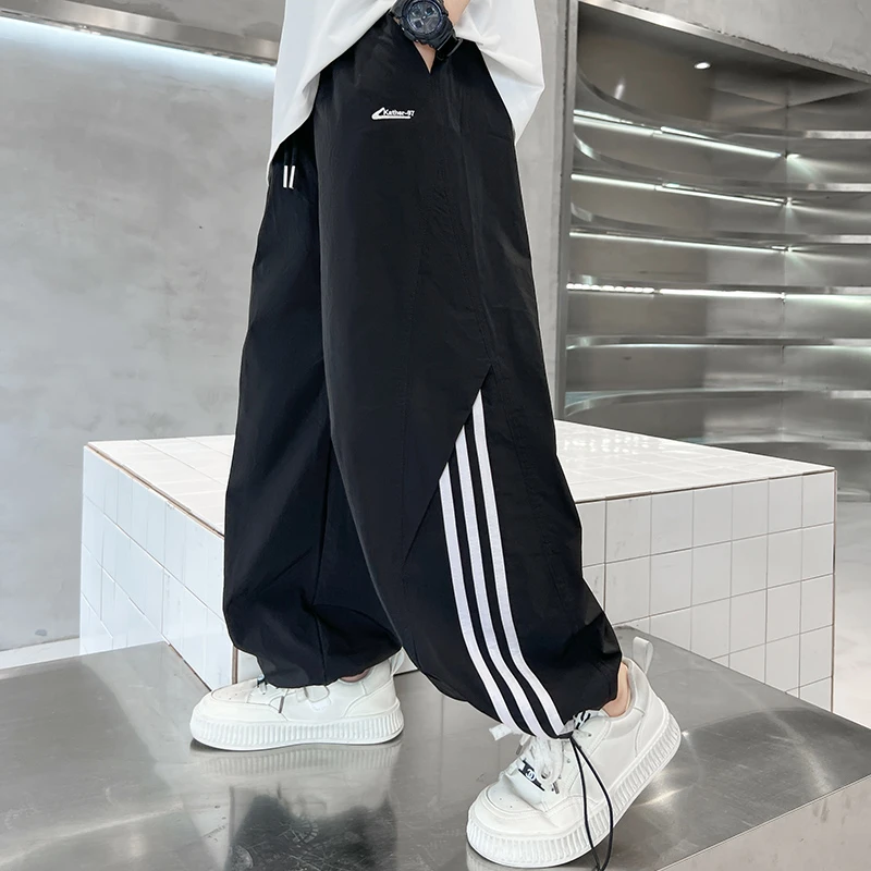 X2513夏装轻薄宽松运动裤长裤新款百搭潮款帅气2025年款衣服儿童