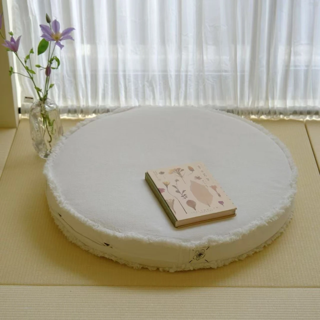 花间事定制款毛边大靠垫60*6厘米