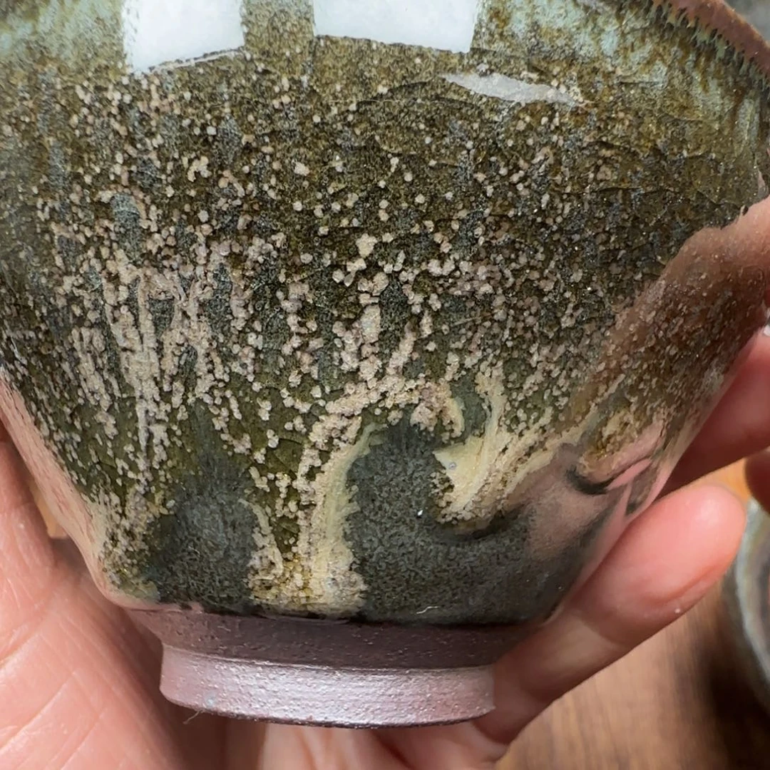 柴烧建盏茶盏茶杯335