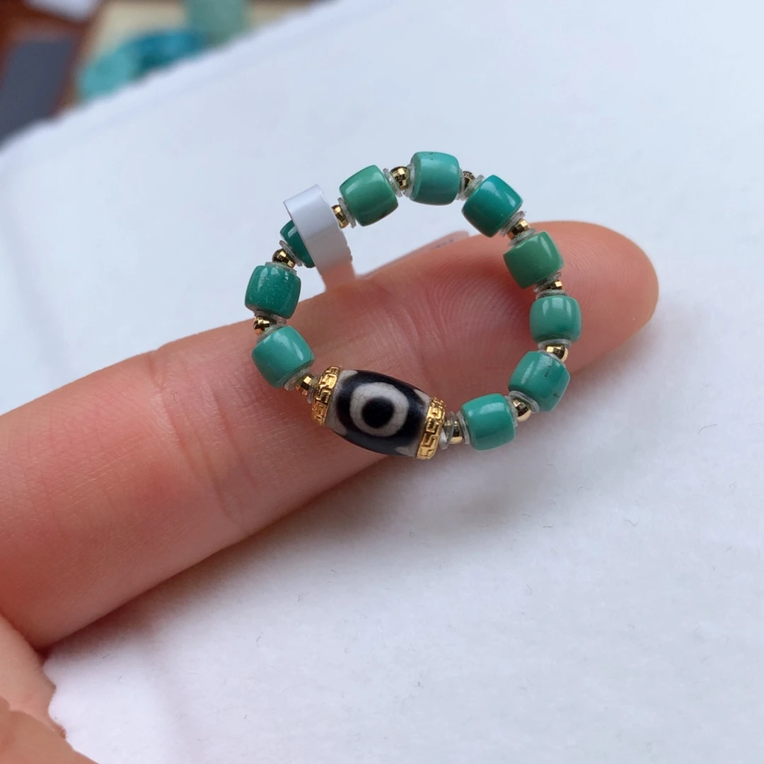 绿松石18K金镶嵌绿松石