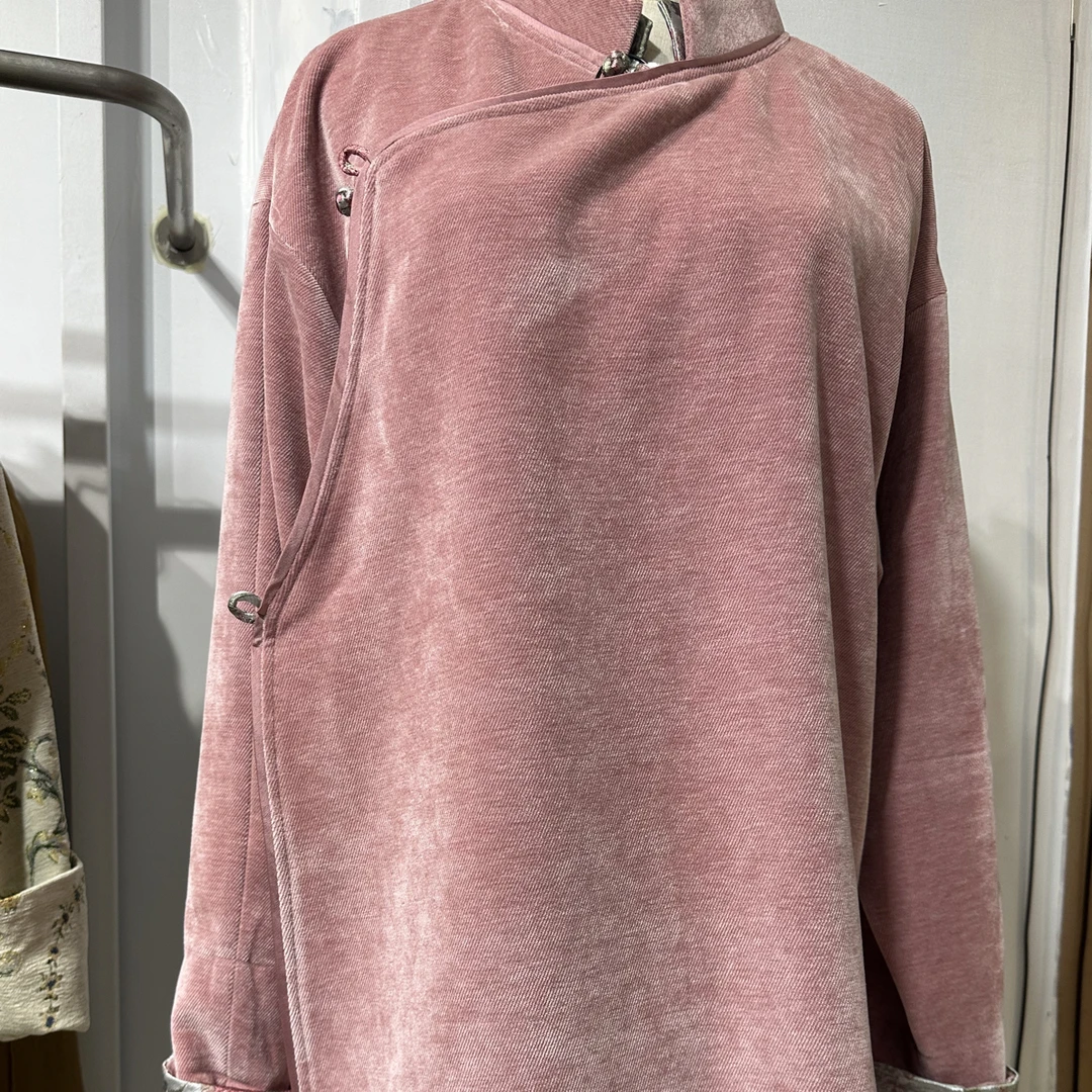 新中式北欧极简风时尚气质百搭斜襟衬衫