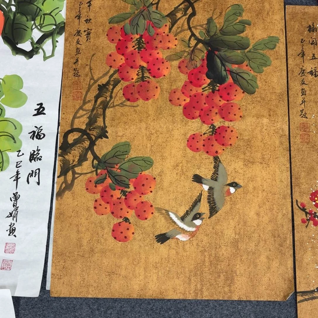 国画70/70四尺斗方手绘