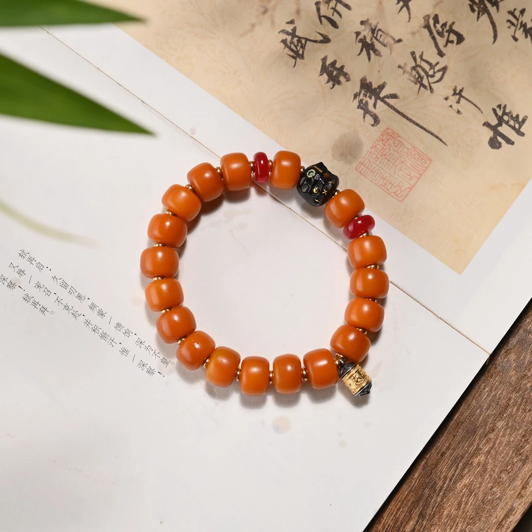 设计款牦牛骨黑色阿呆款