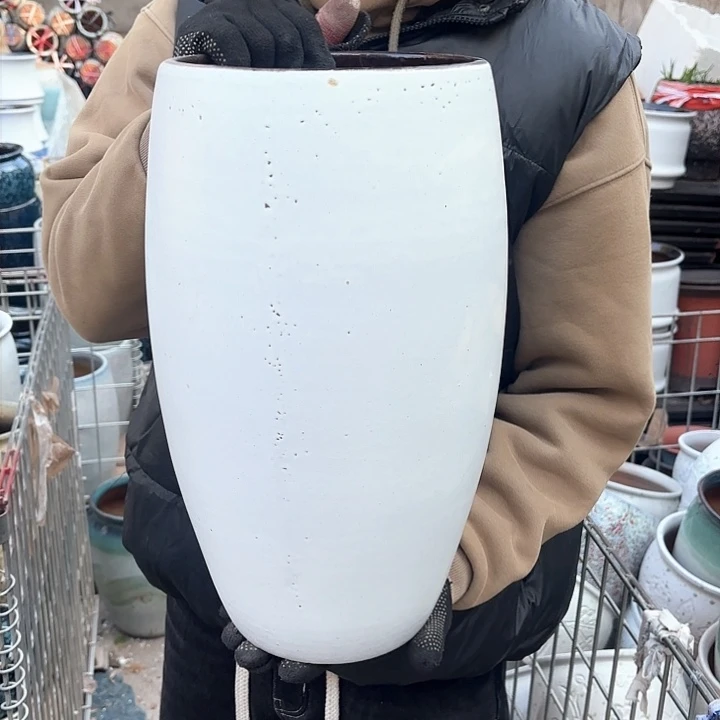 红陶白瑕疵口径19高度38