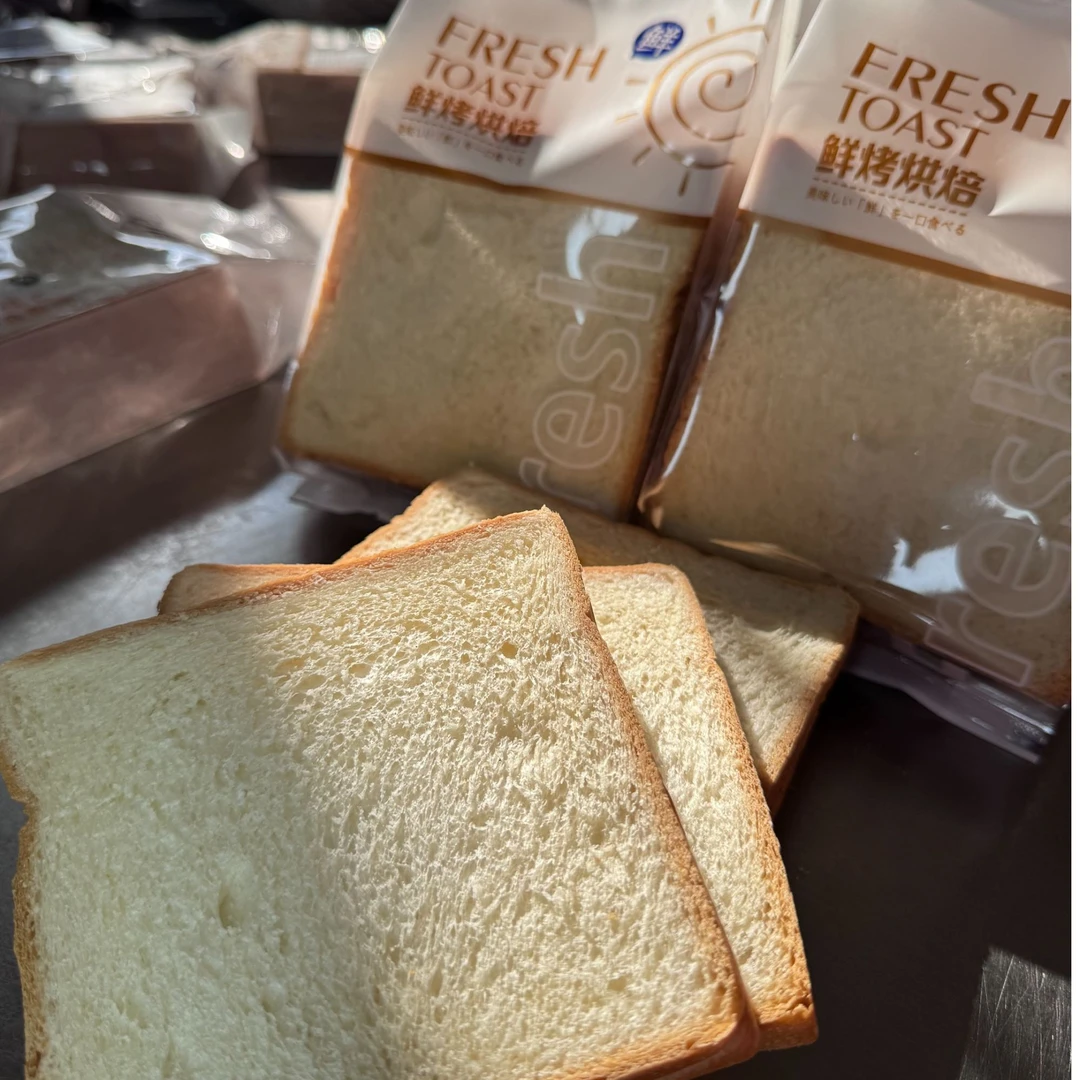 原味吐司 早餐饱腹面包 软糯香甜一袋4片 到手六袋24片