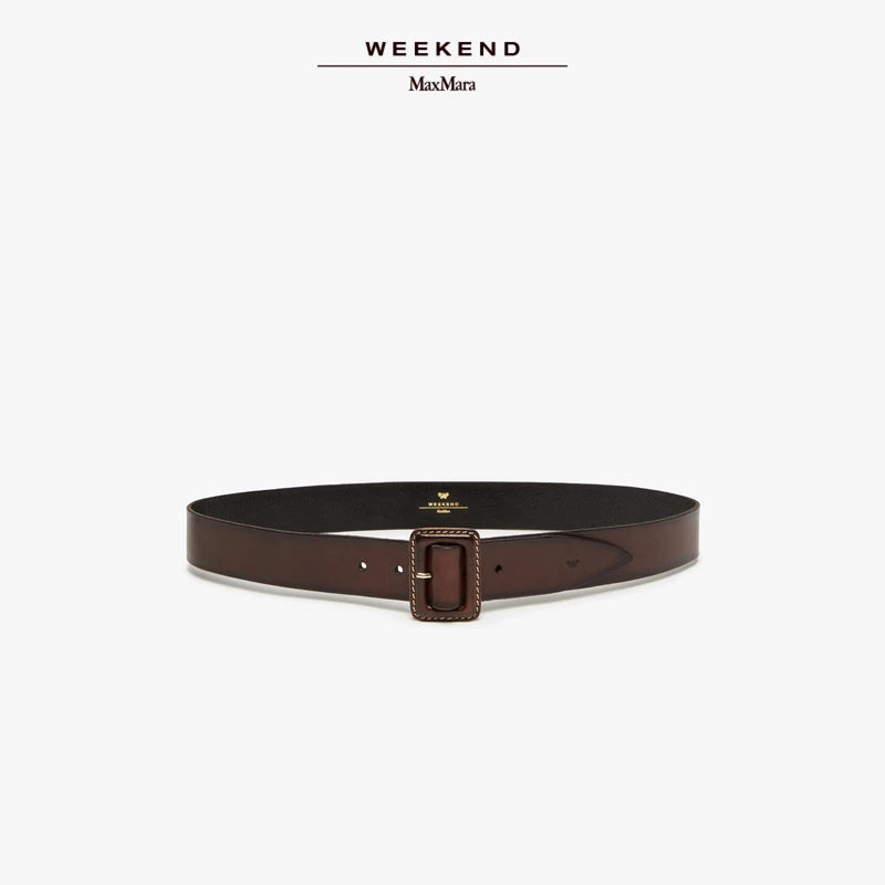 Weekend MaxMara 2025早春新款女士针扣皮革腰带5501035406