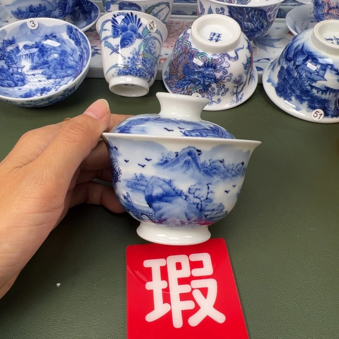 景德镇纯手工纯手绘茶具木木56