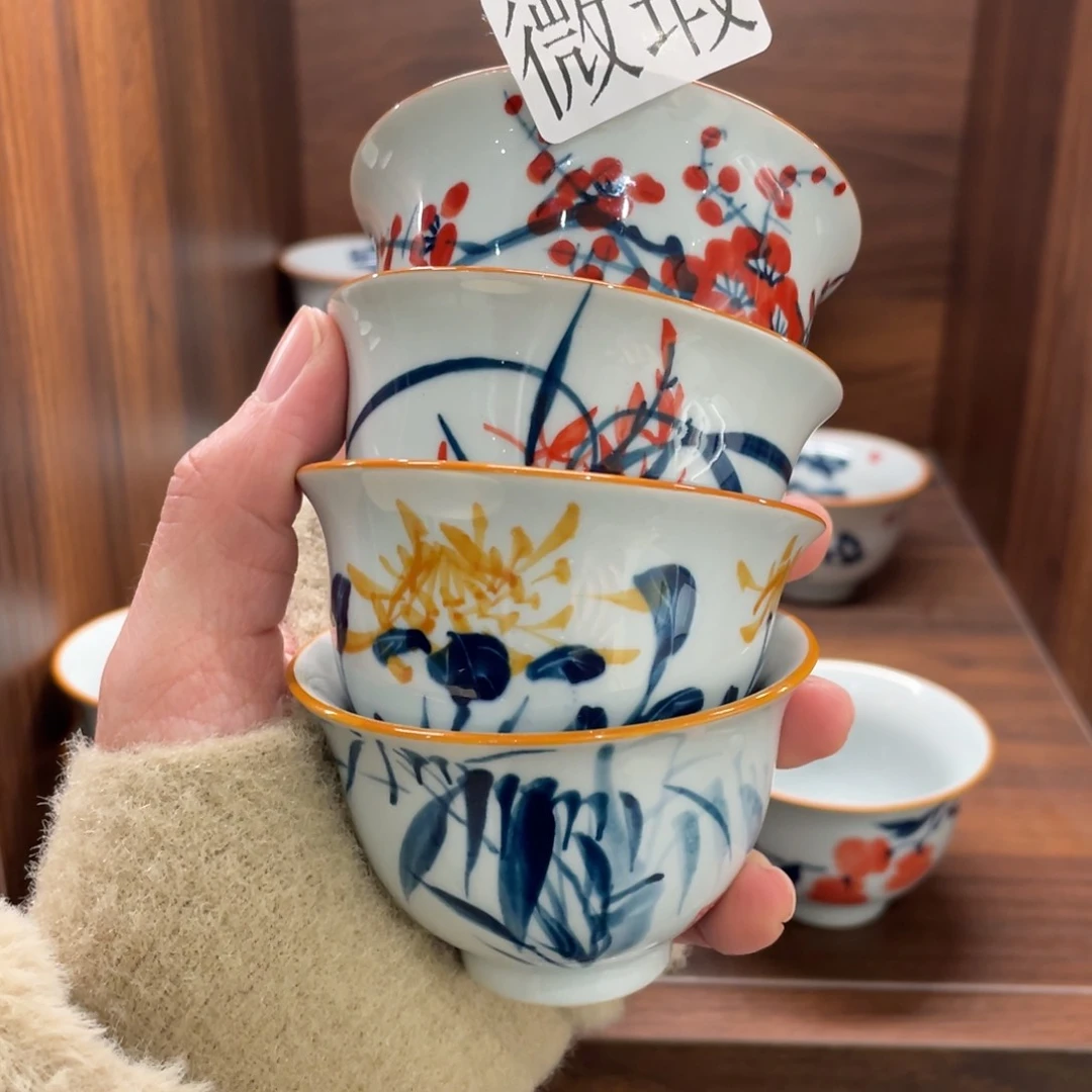 有下釉下彩纯手绘