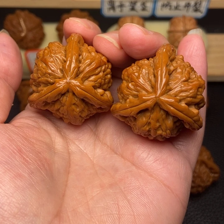 文玩核桃把件射***工艺三棱