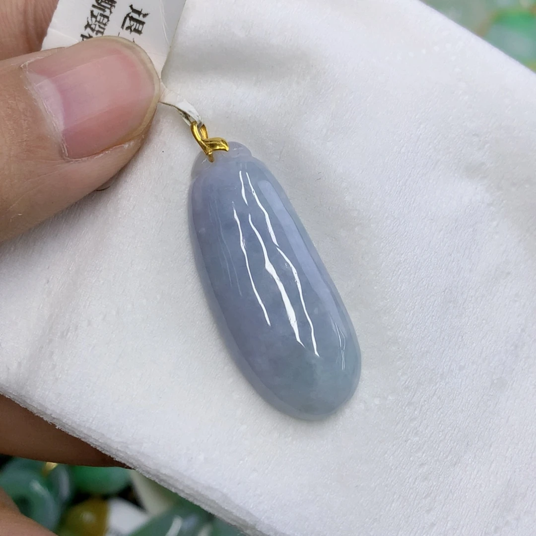 翡翠18K金镶嵌颈饰翡翠