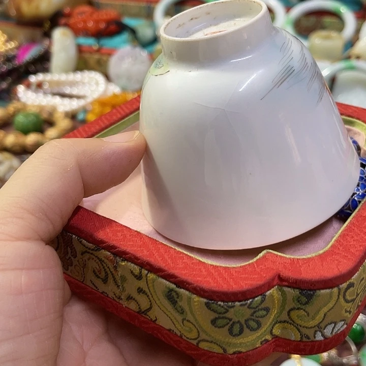 古***云青花手绘小主人杯子