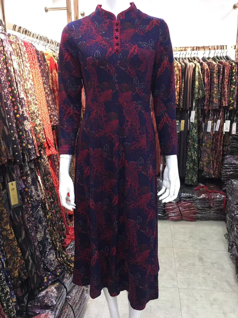 【二姐家】品牌 秋季 毛料连衣裙 21903