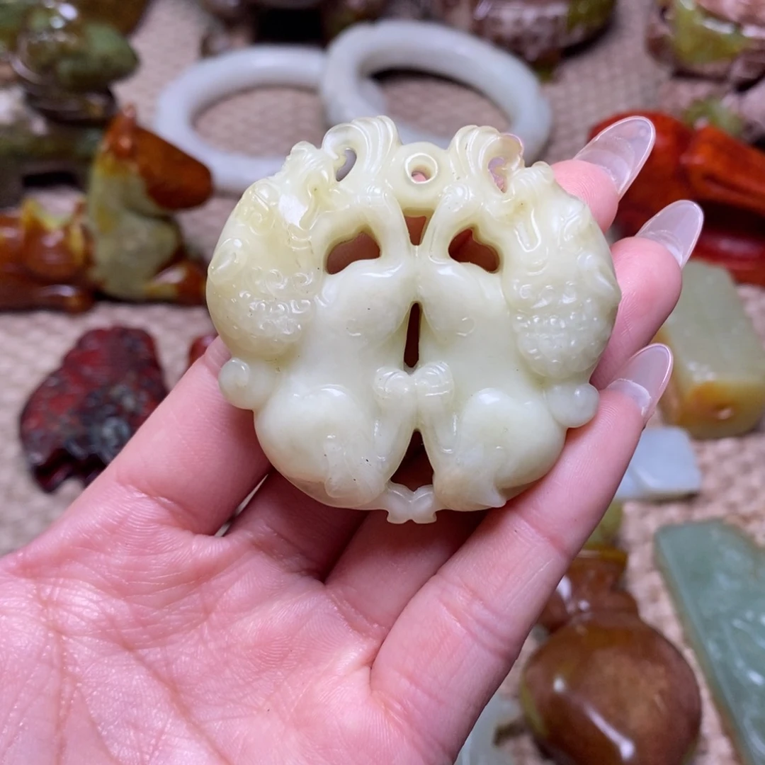 白玉菩提吊坠白玉菩提白玉菩提摆件