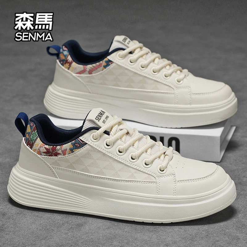 森马男鞋秋季新款男士时尚休闲鞋厚底增高百搭小白鞋男款运动潮鞋