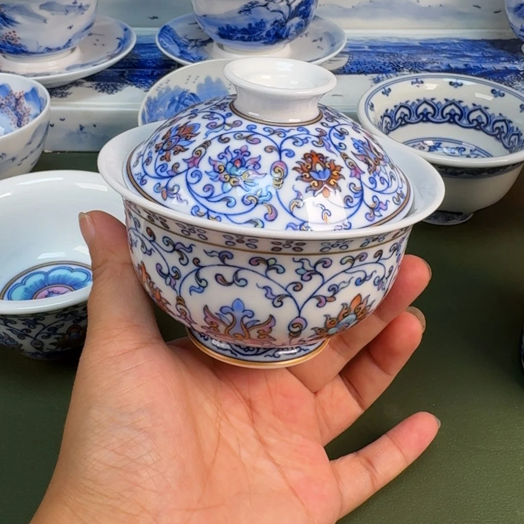 景德镇纯手绘茶具圆圆260