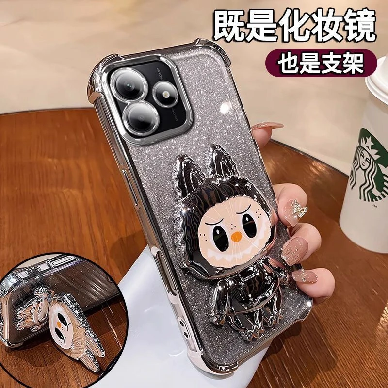 适用红米14R拉布布手机壳14R/13/12补妆镜支架14C/13拉布布气囊壳