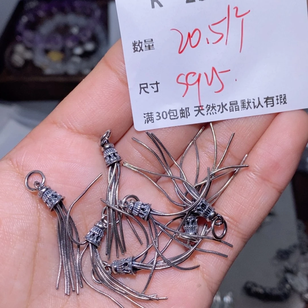 水晶颈饰银S925镶嵌R234