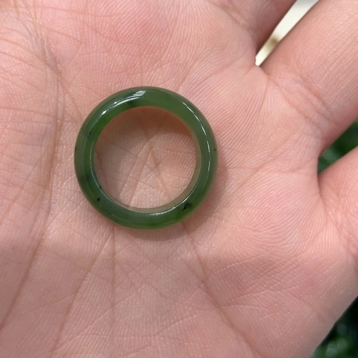 和田玉吊坠(不含链)未镶嵌乌*拉戒指圈口16➕