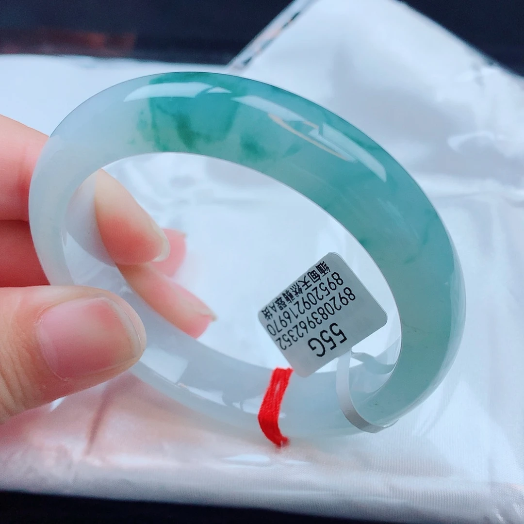 翡翠未镶嵌手镯天然缅甸翡翠A货手镯