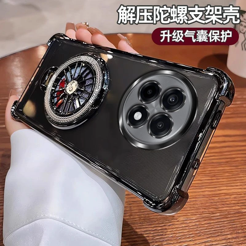 气囊防摔一加Ace5手机壳PKG110高质量全包镜头陀螺磁吸支架简约软