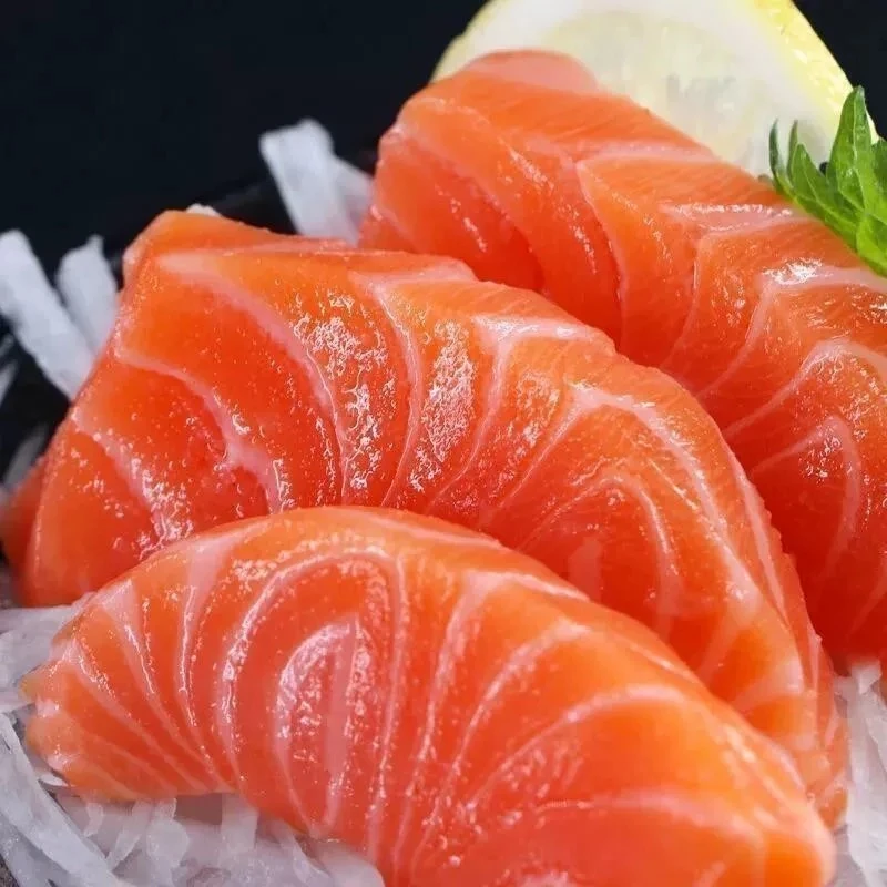 三文鱼中段新鲜日式料理冰鲜整条去刺身背肉