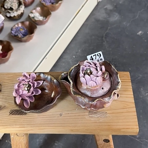 瓷片柴烧柴烧柴烧479一套