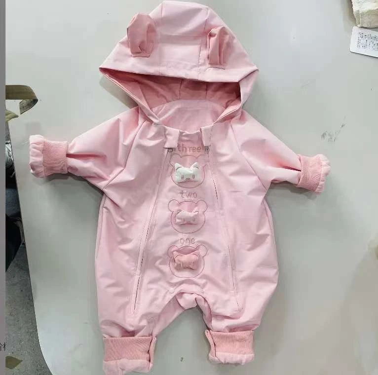 三只小熊卡通风通用长袖春秋A类爬服哈衣卡通幼儿女童