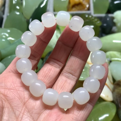 蛇纹石玉未镶嵌手把件