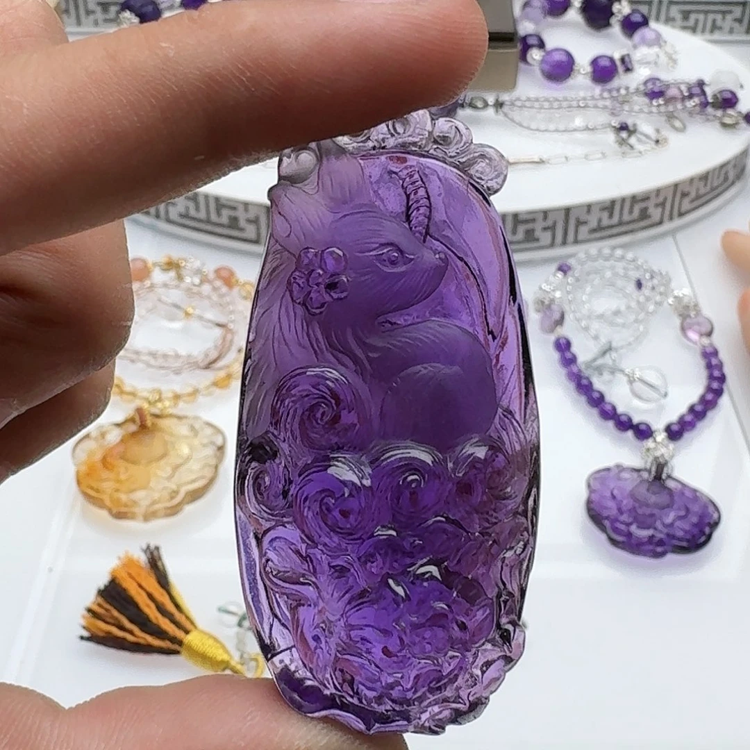 合金套链水晶紫水晶