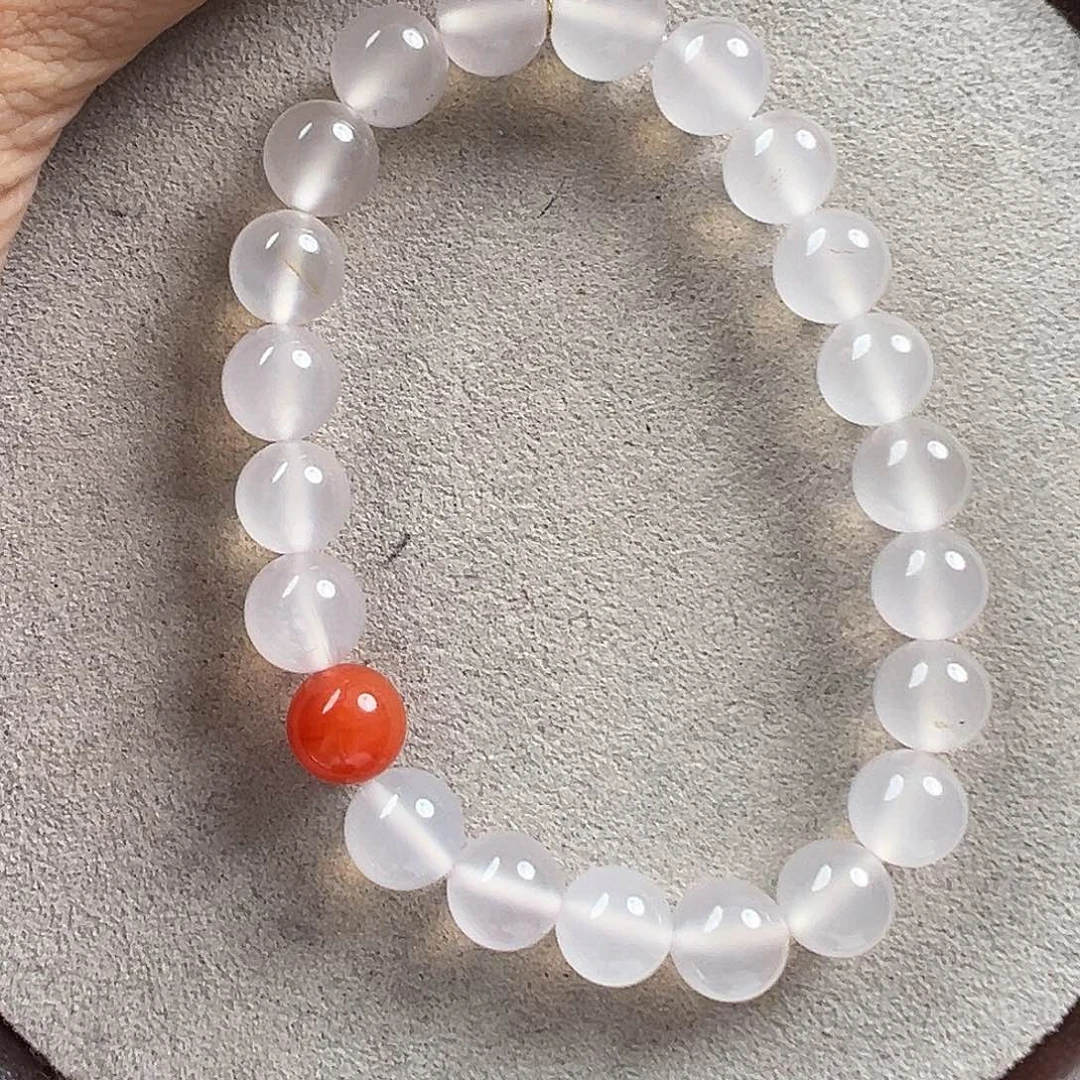 南红玛瑙手串未镶嵌