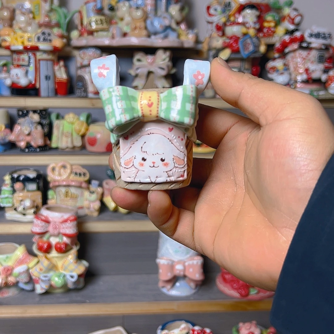 爱***肉老梧家的手工多肉花盆