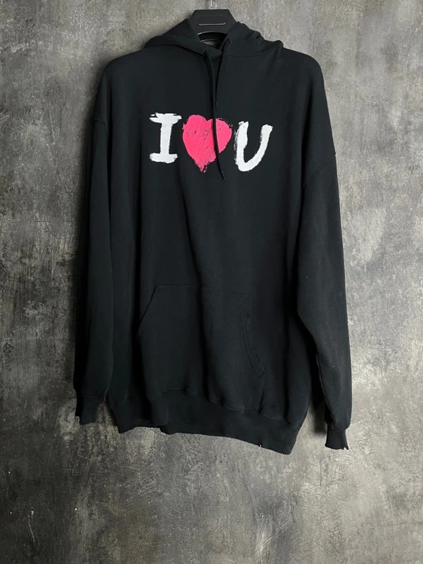 全新未使用 Balenciaga/巴黎世家 L码*1/情人节爱心卫衣/959081