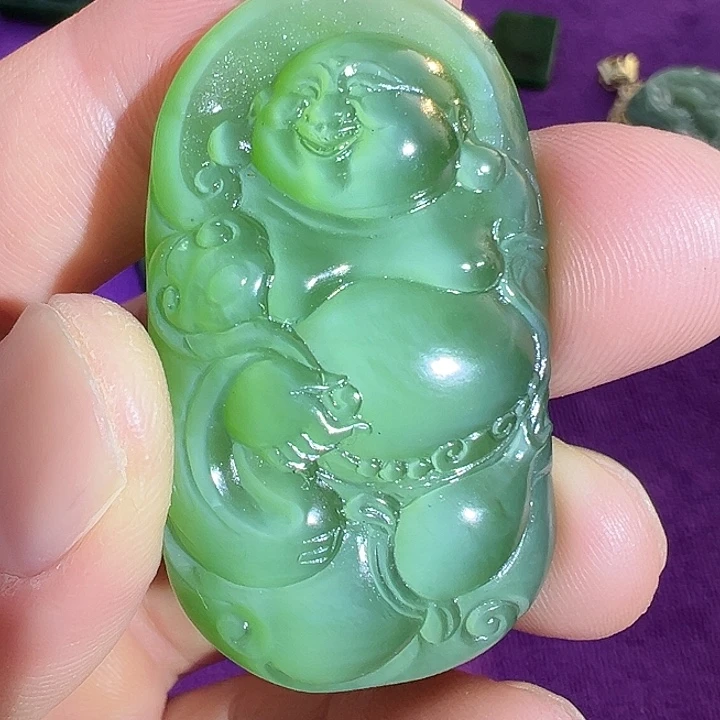 和田玉（碧玉）未镶嵌吊坠(不含链)