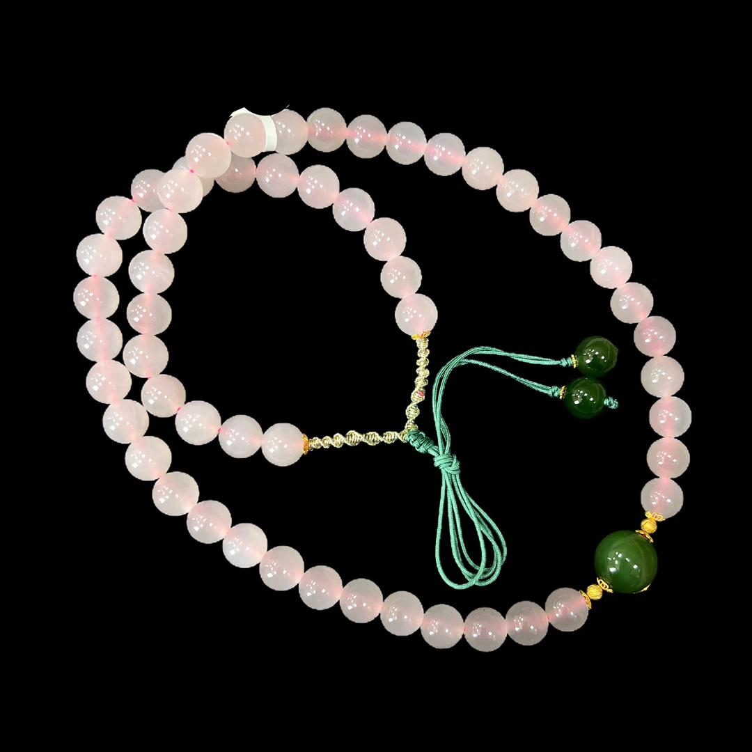 2202-和田玉18K项链孤品