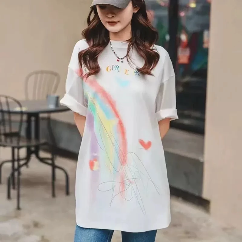 GIRDEAR/哥弟新款经典舒适通勤宽松休闲时尚圆领百搭T恤130065