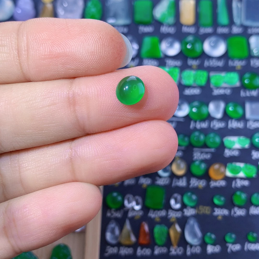 翡翠裸石天然翡翠玉石绿蛋