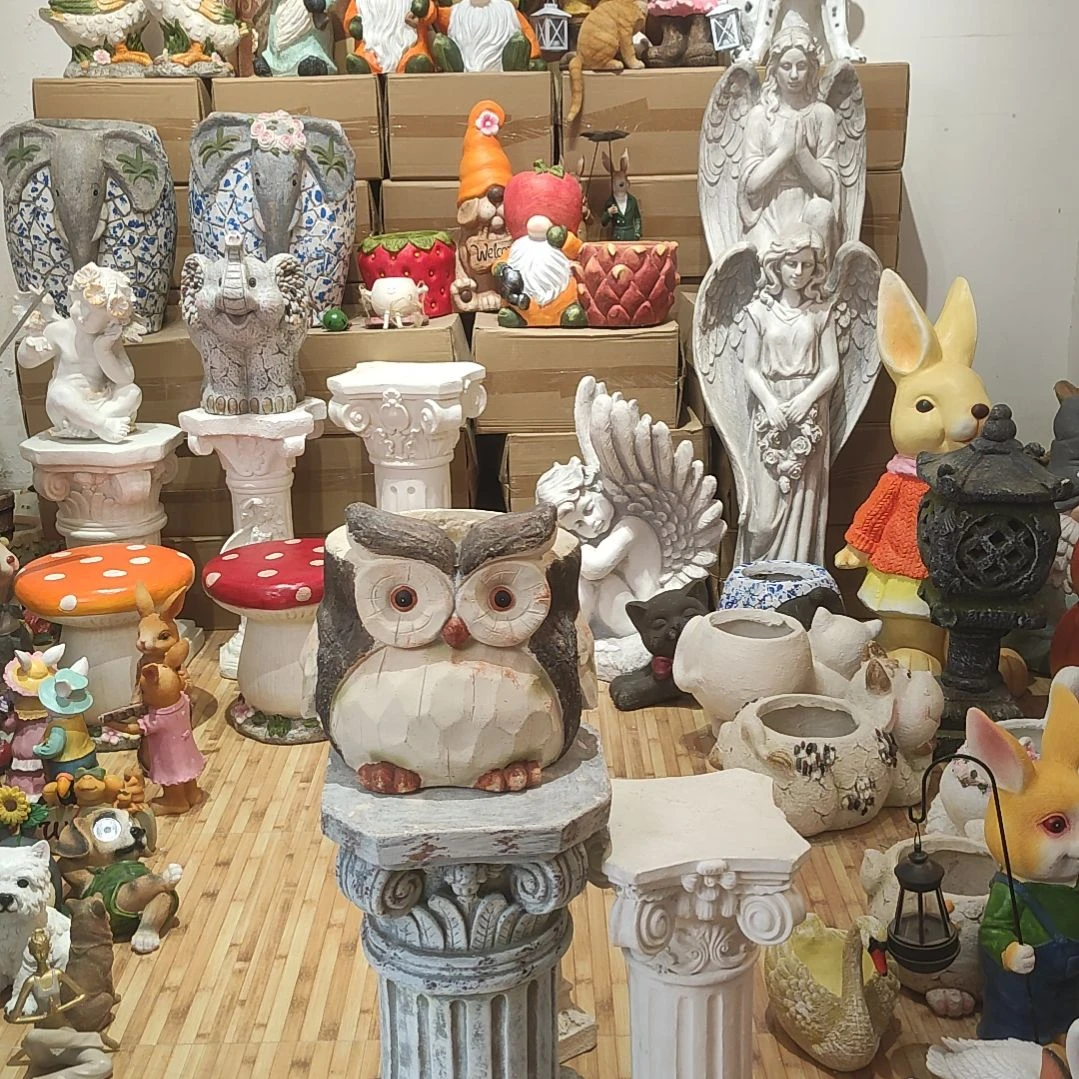 合成树脂氧化镁猫头鹰花盆