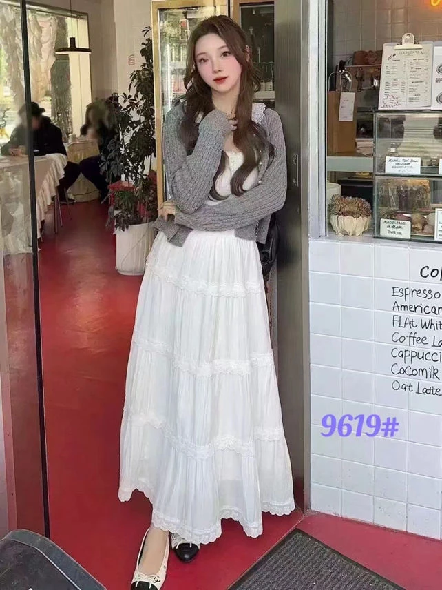 9619 时尚优雅百搭A字半身裙